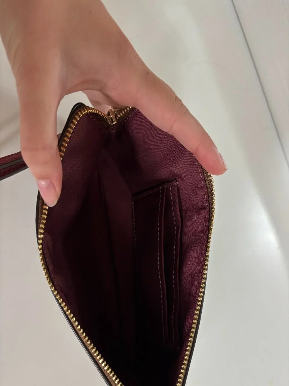 Coach Large Corner Zip Wristlet